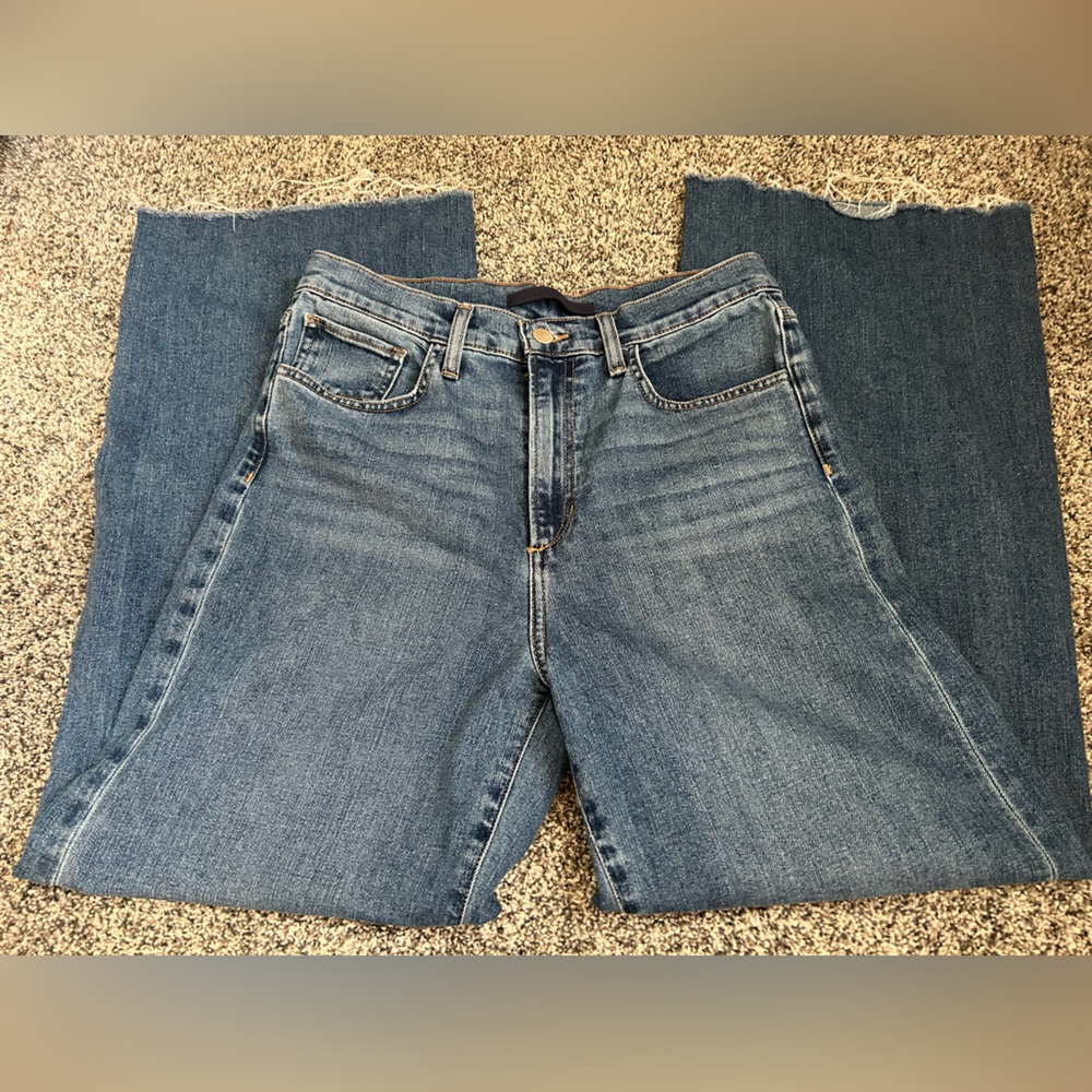 Joe's Jeans The Mia high waist Wide Leg Jeans with raw hem size 29